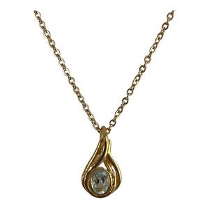 Van Doran Genuine Blue Topaz Necklace 18”